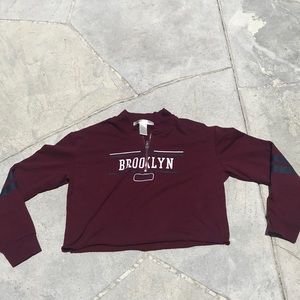 Long sleeve cropped shirt